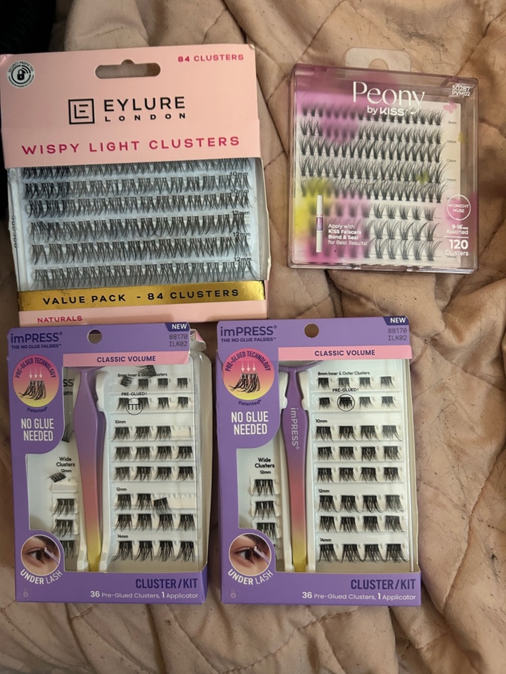 imPRESS Classic Volume Pre-Glued Black Cluster Lash Kit